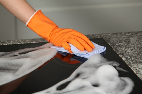 Deep cleaning process for fabric furniture in an N6 property