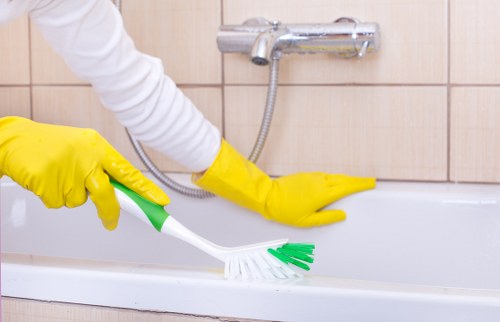 A cleaning team working in a North London home in N6