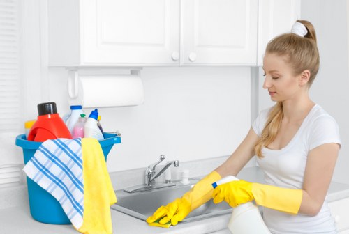 Protective PPE used during carpet cleaning work